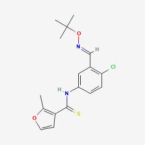 molecular formula C17H19ClN2O2S B1241813 N-[4-Cloro-3-(T-butyloxome)phenyl-2-methyl-3-furan-carbothiamide CAS No. 172998-57-1