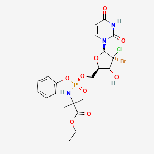 molecular formula C21H26BrClN3O9P B12418146 Hcv-IN-39 