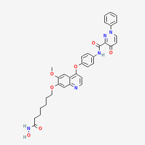 molecular formula C34H33N5O7 B12418190 c-Met/HDAC-IN-2 