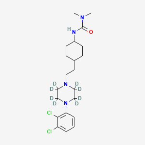 molecular formula C21H32Cl2N4O B12418214 Cariprazine D8 