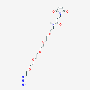 molecular formula C19H31N5O8 B12418222 Azido-PEG5-maleimide 