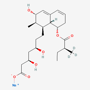 molecular formula C23H35NaO7 B12418229 3|A-Hydroxy Pravastatin-d3 (sodium salt) 