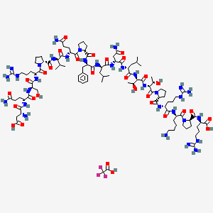 molecular formula C101H165F3N32O30 B12418256 D-Jbd19 (tfa) 