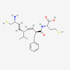 (S)-2-((3Z,6E)-(2S,5S,8R)-8-Amino-2-benzyl-5-isopropyl-9-mercapto-nona-3,6-dienoylamino)-4-methylsulfanyl-butyric acid