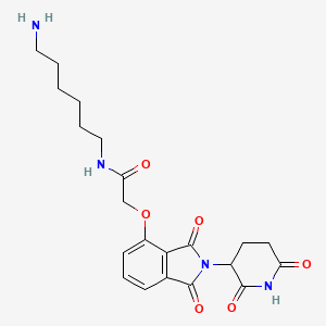molecular formula C21H26N4O6 B12418331 Thalidomide-O-amido-C6-NH2 