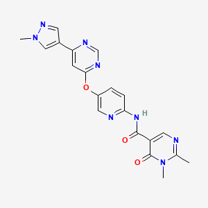 molecular formula C20H18N8O3 B12418347 Csf1R-IN-6 