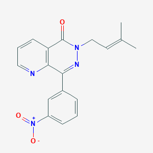 6-(3-Methylbut-2-enyl)-8-(3-nitrophenyl)pyrido[2,3-d]pyridazin-5-one