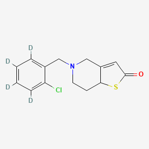 molecular formula C14H14ClNOS B12418379 2-Oxo Ticlopidine-d4 