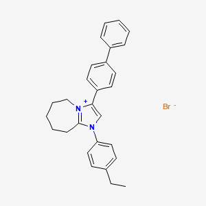 molecular formula C28H29BrN2 B12418385 Antibacterial agent 100 