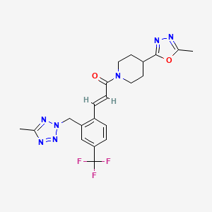 molecular formula C21H22F3N7O2 B12418398 ATX inhibitor 7 
