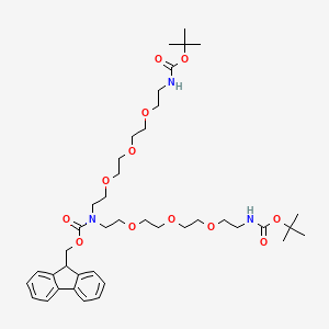 molecular formula C41H63N3O12 B12418409 Fmoc-N-bis-PEG3-NH-Boc 