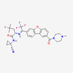 molecular formula C30H33F4N5O3 B12418430 Cathepsin K inhibitor 2 