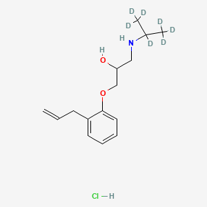 molecular formula C15H24ClNO2 B12418434 Alprenolol Hydrochloride-d7 