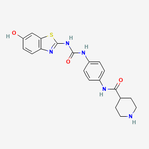 molecular formula C20H21N5O3S B12418435 Dyrk1A/|A-synuclein-IN-1 