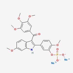 molecular formula C26H24NNa2O10P B12418468 OXi8007 