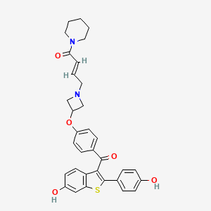 molecular formula C33H32N2O5S B12418476 ER|A antagonist 1 