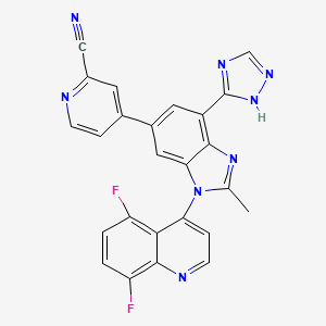 molecular formula C25H14F2N8 B12418487 PI3Kbeta-IN-1 