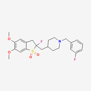 molecular formula C23H27F2NO4S B12418506 AChE-IN-10 