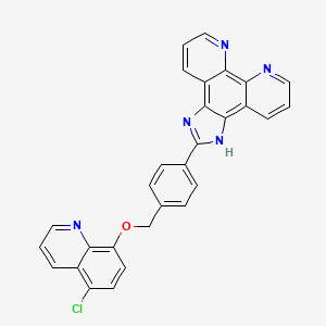 molecular formula C29H18ClN5O B12418521 Antibacterial agent 113 