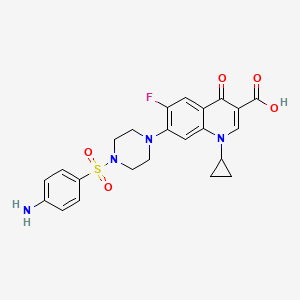 7-[4-(4-Aminophenyl)sulfonylpiperazin-1-yl]-1-cyclopropyl-6-fluoro-4-oxoquinoline-3-carboxylic acid