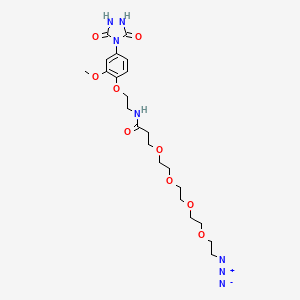 molecular formula C22H33N7O9 B12418540 Ptad-peg4-N3 