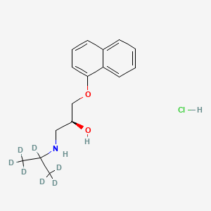 molecular formula C16H22ClNO2 B12418549 (S)-Propranolol-d7 Hydrochloride 
