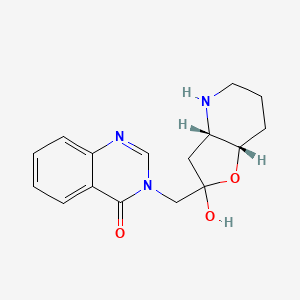 molecular formula C16H19N3O3 B1241856 Isofebrifugine 