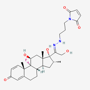 molecular formula C29H38FN3O6 B12418565 Mc-Dexamethasone 