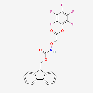 molecular formula C23H14F5NO5 B12418580 Fmoc-aminooxy-PFP ester 