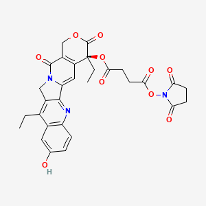 molecular formula C30H27N3O10 B12418584 SN38 NHS ester 