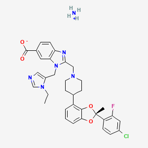 molecular formula C34H36ClFN6O4 B12418605 GLP-1 receptor agonist 8 