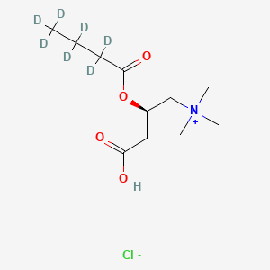 molecular formula C11H22ClNO4 B12418612 Butyryl-L-carnitine-d7 (chloride) 