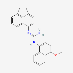 molecular formula C24H21N3O B1241862 N-Acenaphthen-5-yl-N''-(4-methoxy-naphthalen-1-yl)-guanidine 