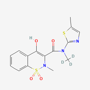 molecular formula C15H15N3O4S2 B12418638 Amido methyl Meloxicam-d3 