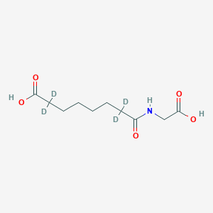 molecular formula C10H17NO5 B12418644 Suberylglycine-d4 