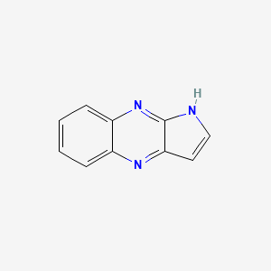 molecular formula C10H7N3 B1241865 4H-Pyrrolo[2,3-B]quinoxaline 