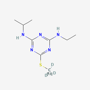 molecular formula C9H17N5S B12418654 Ametryn-13C,d3 