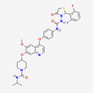 molecular formula C35H36F2N6O6S B12418686 Multi-kinase-IN-1 