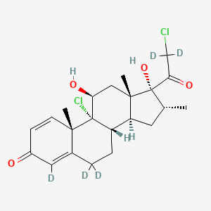 molecular formula C22H28Cl2O4 B12418688 Mometasone-d5 