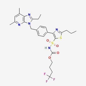 molecular formula C28H32F3N5O4S2 B12418696 AT1R antagonist 1 