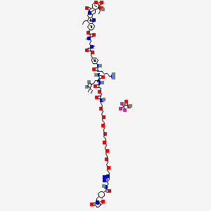 molecular formula C88H119F3N14O26 B12418752 CL2E-SN38 TFA 