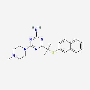 molecular formula C21H26N6S B12418761 5-HT6/5-HT2AR antagonist-1 