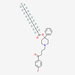 molecular formula C31H42FNO3 B12418800 Dechloro haloperidol decanoate-d19 