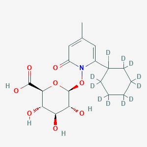 molecular formula C18H25NO8 B12418811 Ciclopirox-d11 |A-D-Glucuronide 