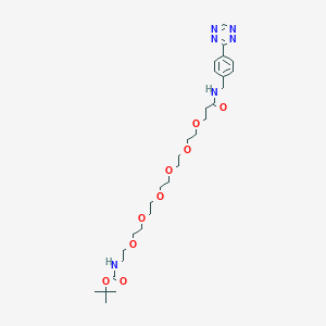 molecular formula C29H46N6O9 B12418819 Tetrazine-Ph-NHCO-PEG6-NH-Boc 