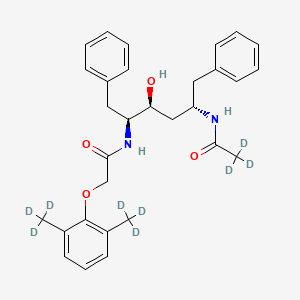 molecular formula C30H36N2O4 B12418905 N2-Des(L-valinyl) N2-acetyl Lopinavir-d9 