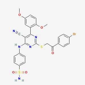 molecular formula C27H22BrN5O5S2 B12418928 Carbonic anhydrase inhibitor 12 