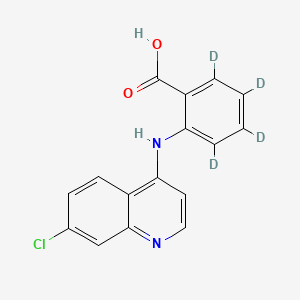 molecular formula C16H11ClN2O2 B12418948 Glafenic Acid-d4 