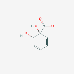 molecular formula C7H7O4- B1241896 (1R,6S)-1,6-dihydroxycyclohexa-2,4-diene-1-carboxylate 