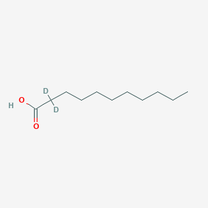 molecular formula C11H22O2 B12418987 Undecanoic acid-d2 